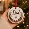 Personalized Dad Ornament With Kids Names – Christmas Keepsake